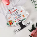 A great teacher is hard to find cloud-shaped acrylic desk plaque with wooden stand