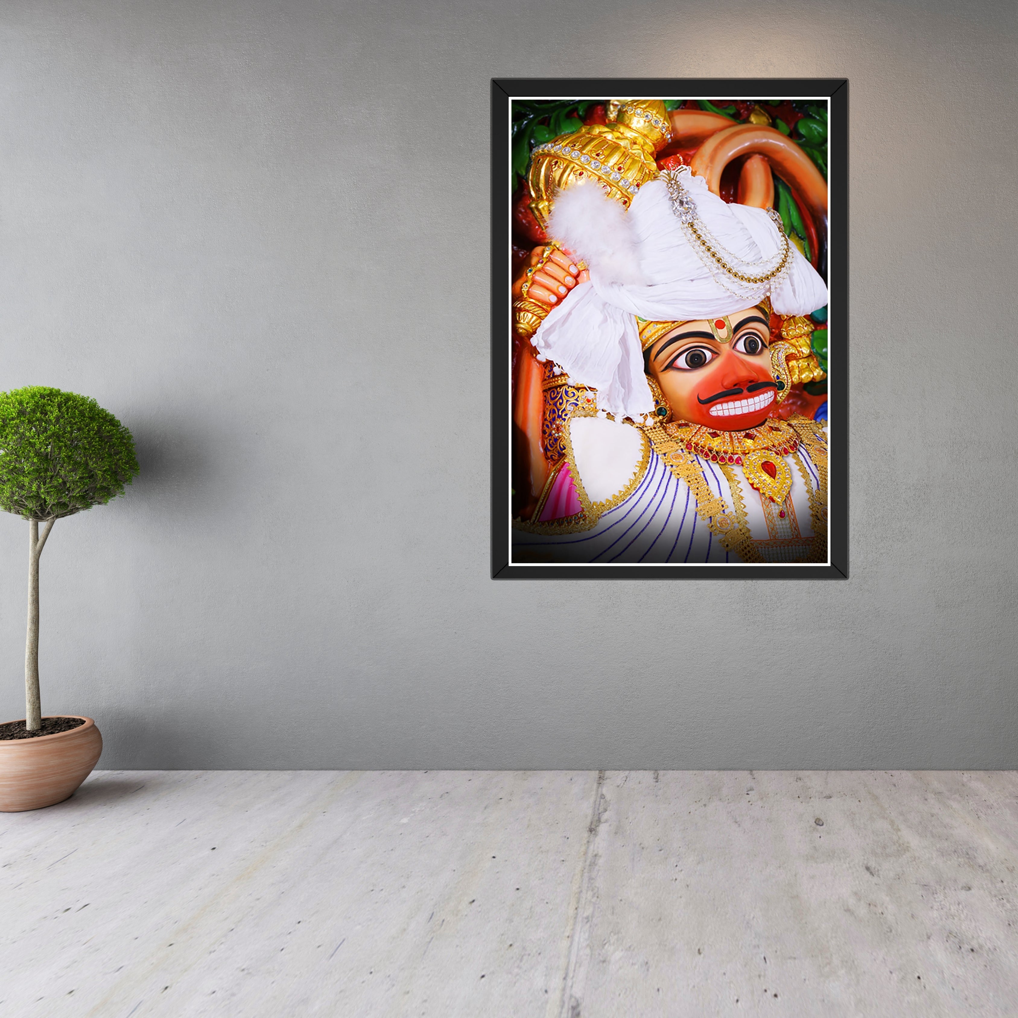 Shri Kashtbhanjan Dev Hanuman Wall Art Frame Turagstudio