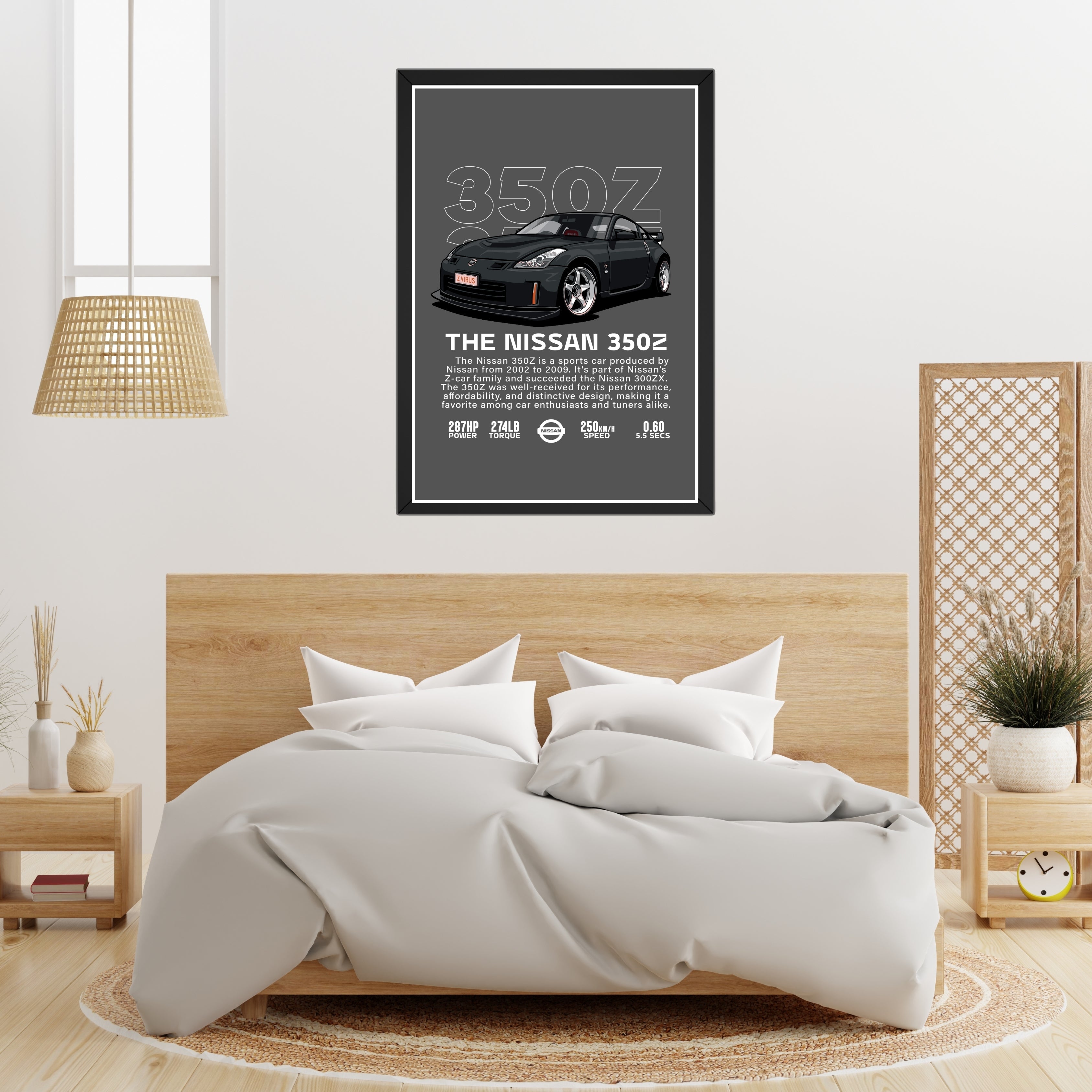 Nissan 350Z Framed Wall Art Poster Frame Turagstudio