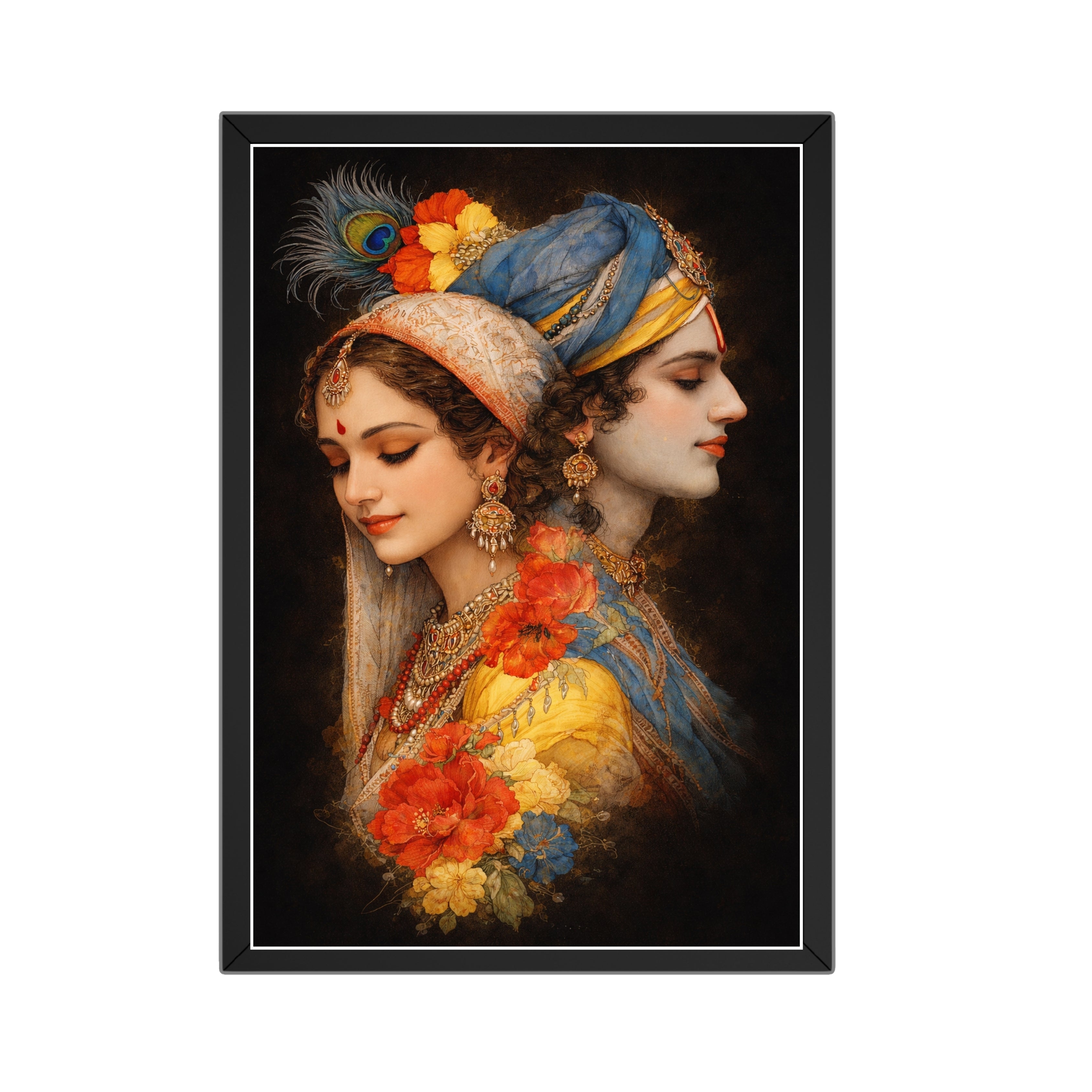 Premium Spiritual Wall Décor (15×21 Inch Black, 300 DPI HD Print) Turagstudio