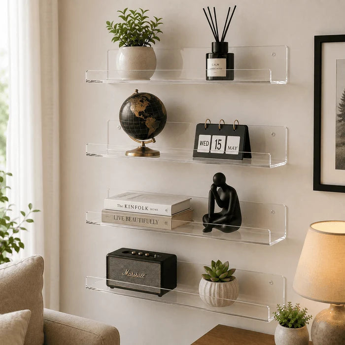 Acrylic Floating Wall Shelves