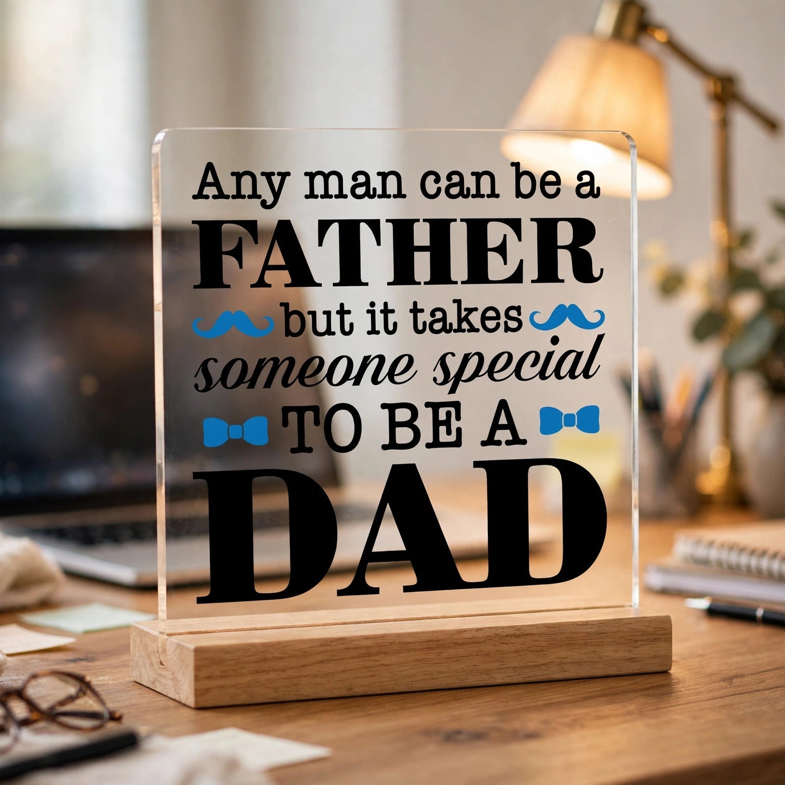 Any Man Can Be a Father But It Takes Someone Special to Be a Dad Acrylic Plaque - TuragStudio
