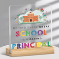Caring Principal Appreciation Acrylic Desk Plaque | School Leadership Gift - TuragStudio