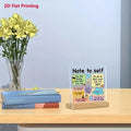 Note To Self Acrylic Desk Plaque | Self-Love Affirmation Sticky Note Decor - TuragStudio