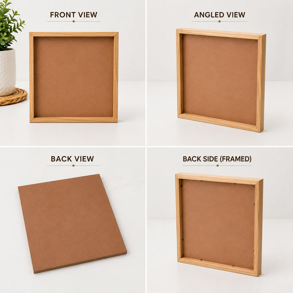 Personalized MDF Photo Frame – Custom Photo & Song Frame for Home & Gifting - TuragStudio