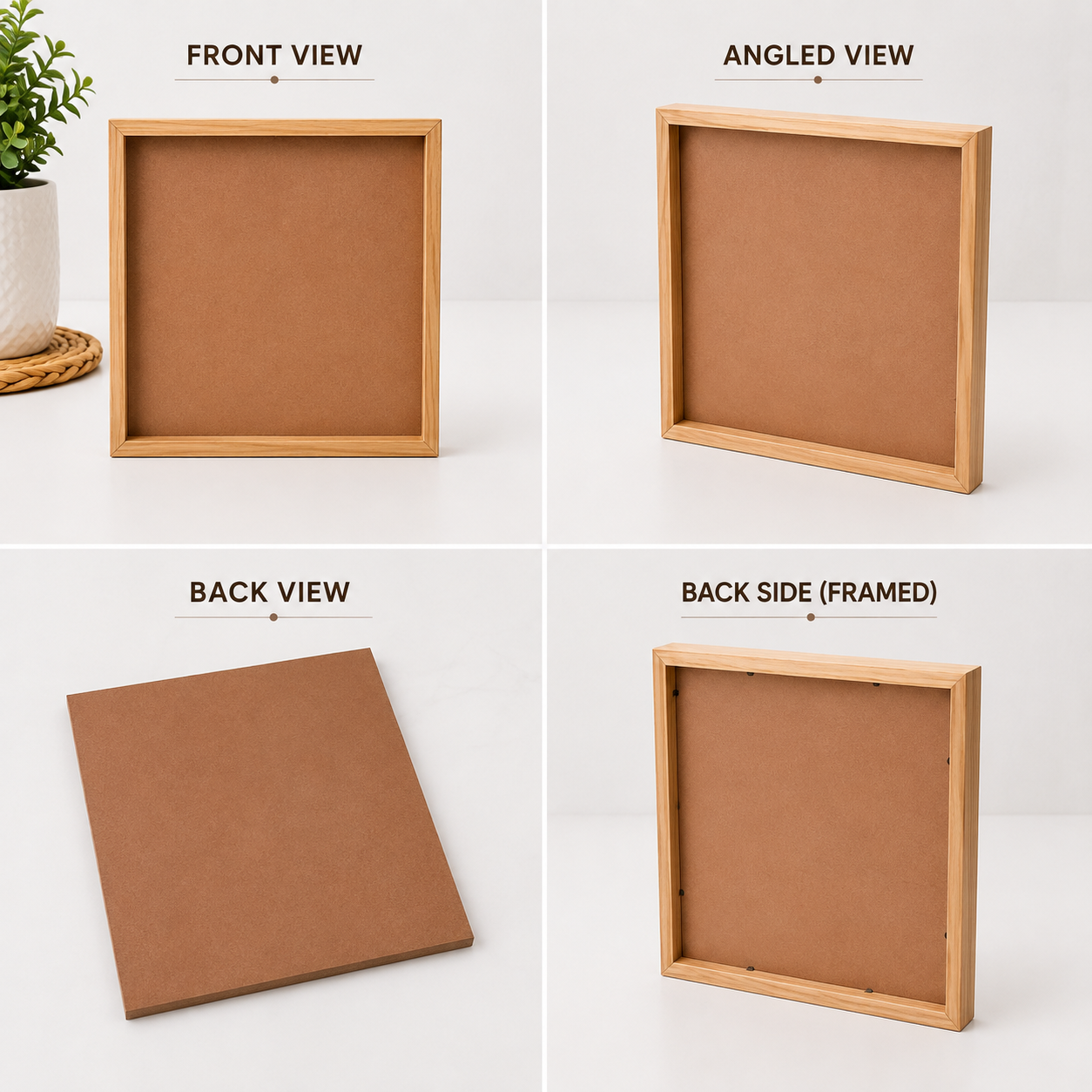 Teak Wood Resin Art Frame Board | DIY Resin, Photo & Craft Display Tray